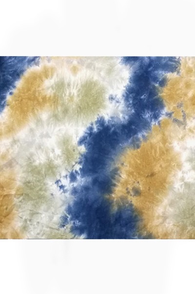 FS-QNYN 時尚面料 扎染面料 扎染布 彩潑印花 100%棉 165g 179#  扎 染 t 恤 正面照